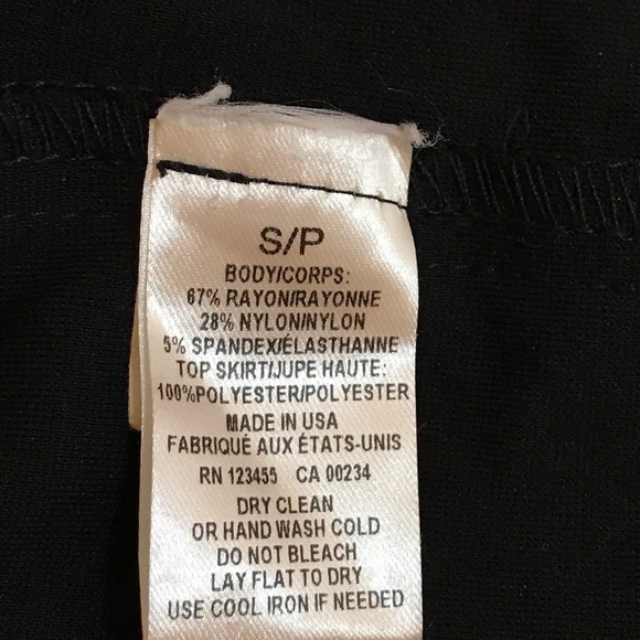 V Back Cocktail Open Weave Overlay From Waist Lord and Taylor Design Lab Sz SP - Picture 7 of 12